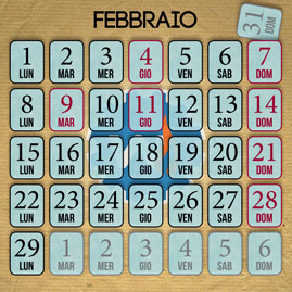 Pagina interna relativa al mese Pagina interna relativa al mese